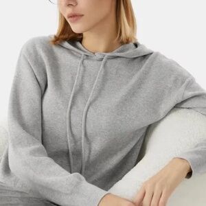 Member's Mark Women's Luxury Premier Collection  Cashmere Blend Hoodie Gray M